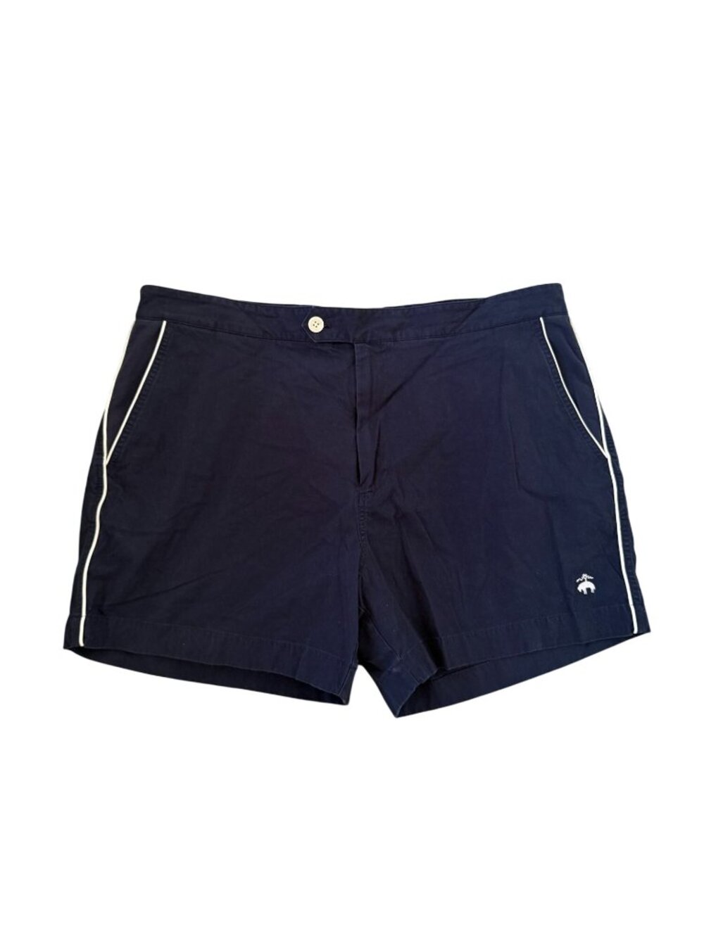 BROOKS BROTHERS Men's Navy White Bermuda Style Pinstripe Shorts Size 40